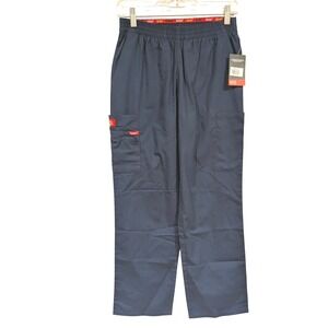 Dickies EDS Signature Womens Petite Navy Blue Cargo Scrub Pants Size S CH